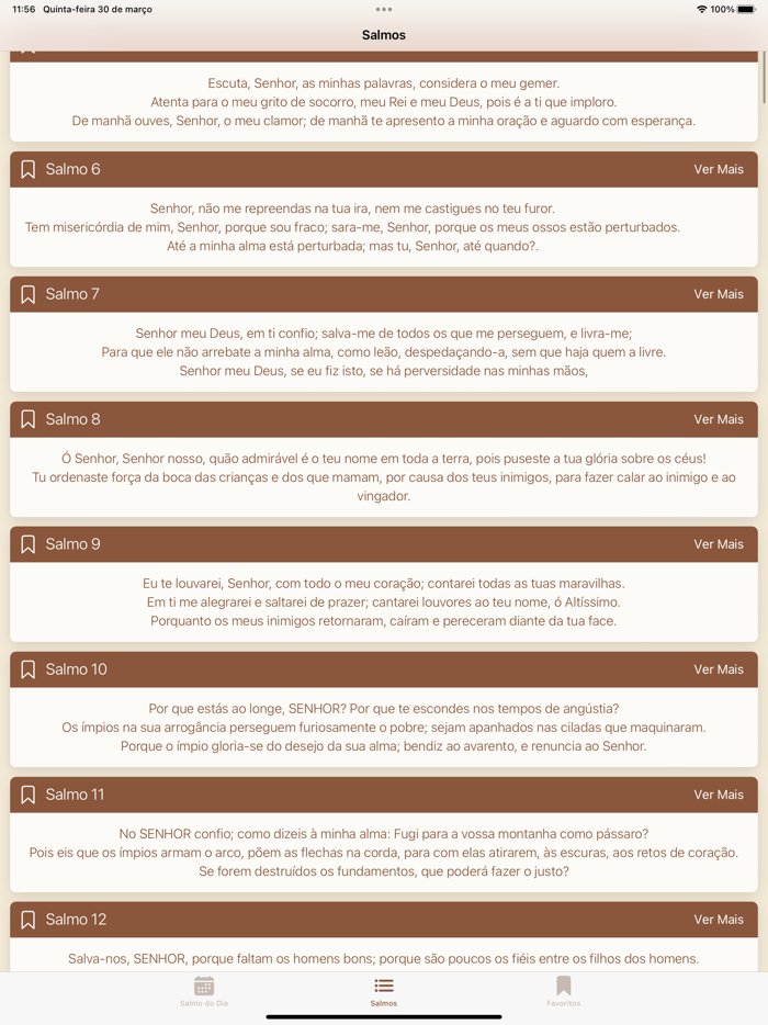 Salmo do Dia - Livro de Salmos