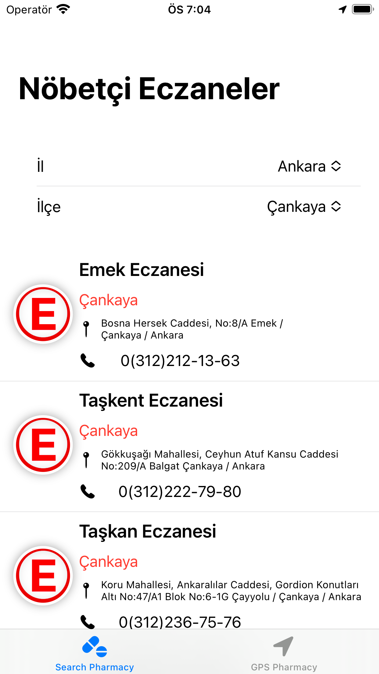 Nöbetçi Eczanem Yanımda