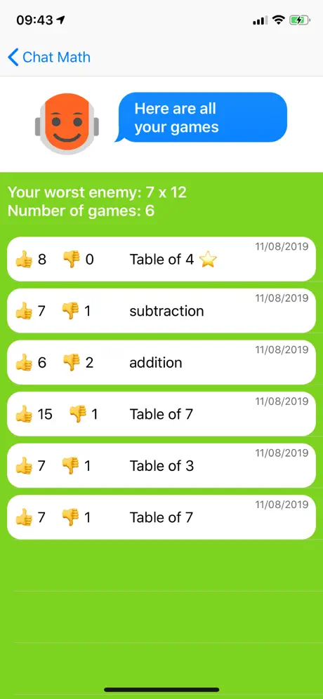 Maths Chat, my robot teacher