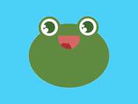 Fun toad stickers - frog emoji