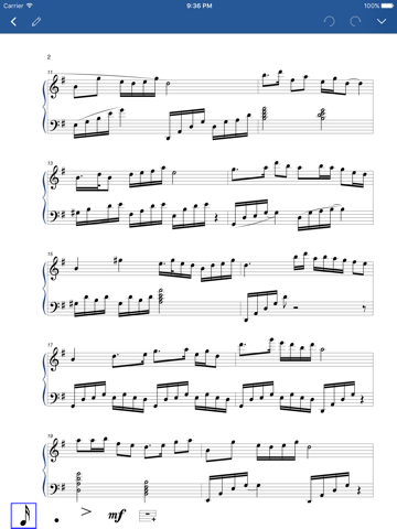 Screenshot #5 pour Notation Pad-Musique Partition