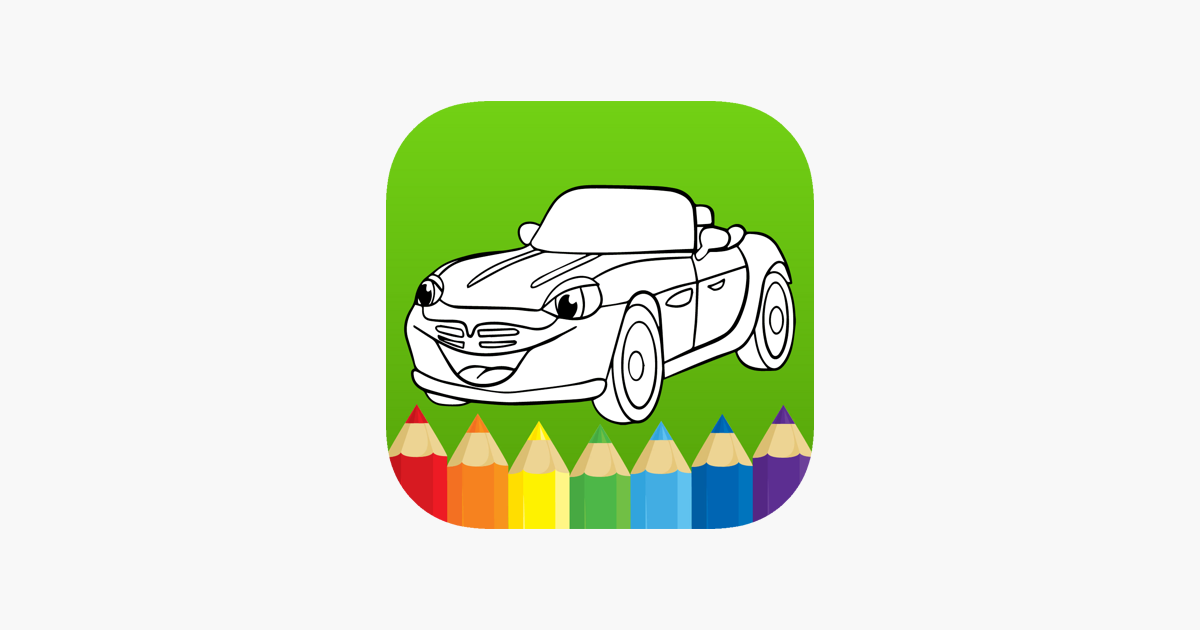 Jogo de carro livro de colorir na App Store