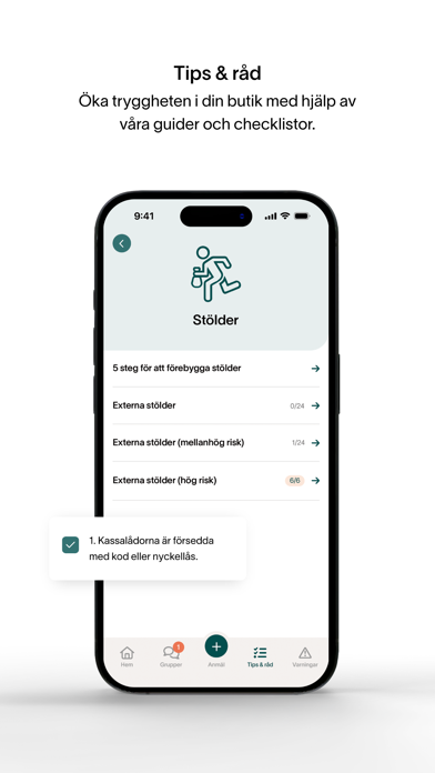 Säkerhetscenter Screenshot