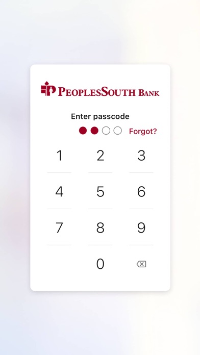 PeoplesSouth Bank Mobile Screenshot