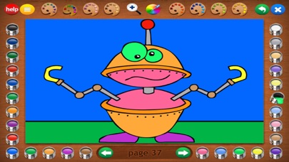 Coloring Robots Screenshot