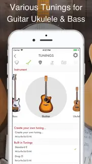 guitar tuner: bass and ukulele iphone screenshot 2