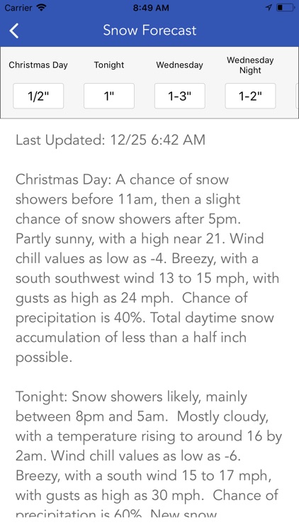 Snow Report & Forecast screenshot-6