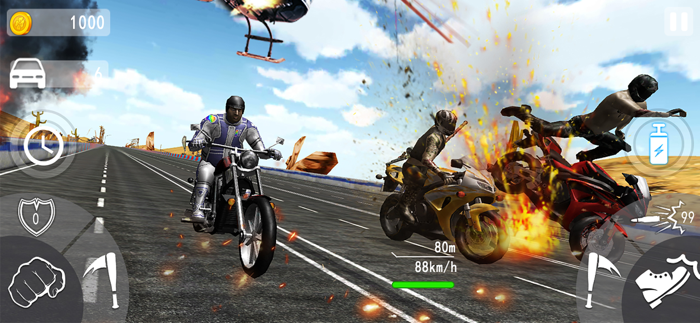 Crazy Moto- Bike Shooting Game