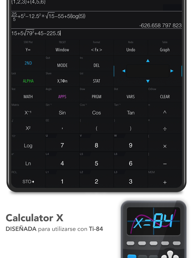 Graphing Calculator X84 Screenshot