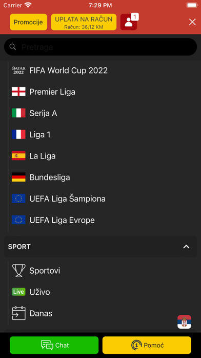 Meridianbet.BA Screenshot