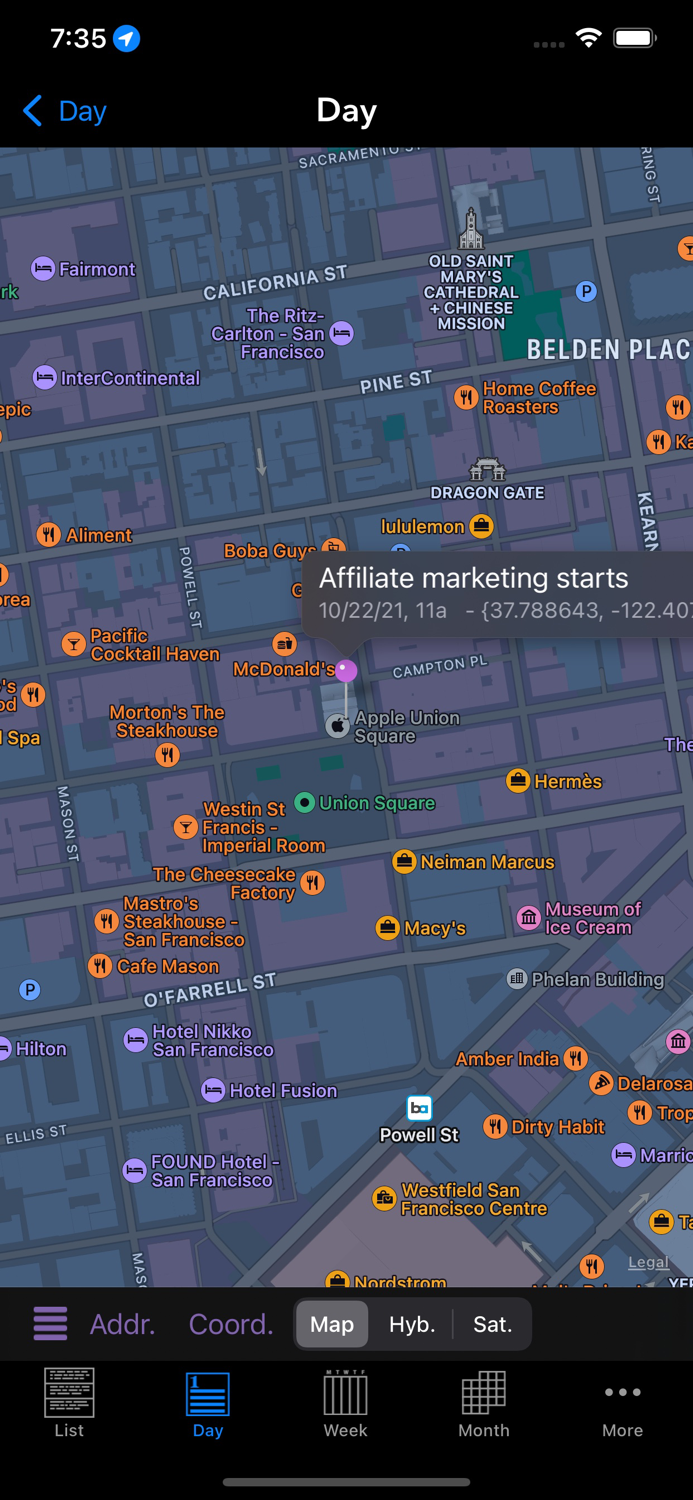 Perspectiva Calendars Charts