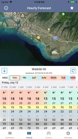 National Weather Forecast Data iPhone Screenshot 3