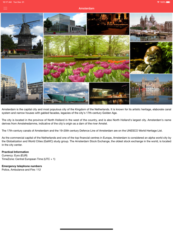 Screenshot #4 pour Amsterdam Offline City Guide