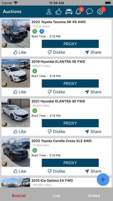 Auction Central Screenshot
