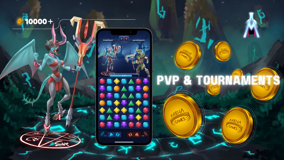 #4. Arcane Merge - Puzzle game (iOS) By: Sambrela LLC