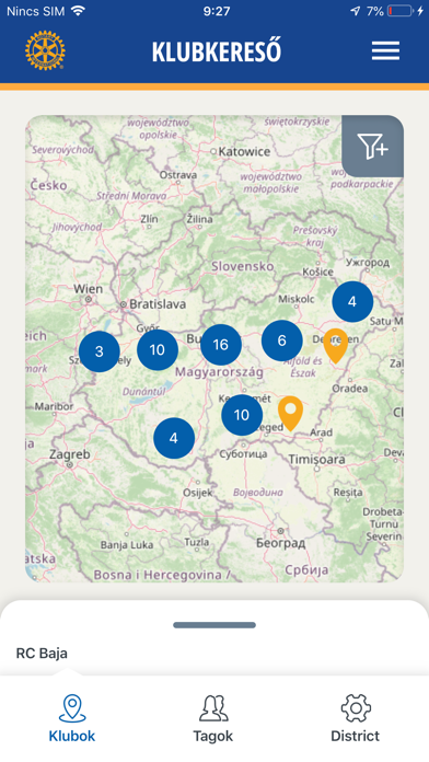 ROTARY Hungary District 1911 Screenshot