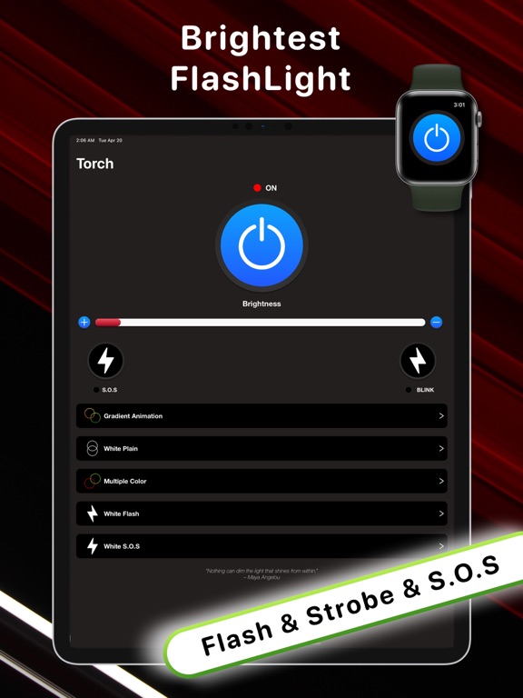 Screenshot #5 pour FlashLight -Torch Light Widget