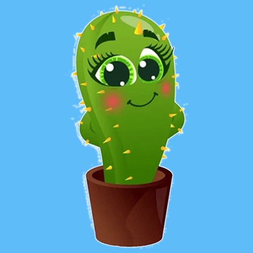 Cactus stickers - Funny emoji icon