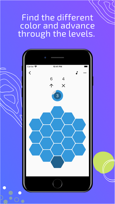 Screenshot #3 pour Different Hexagon Color - Game