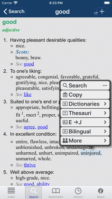 Roget's II: New Thesaurus Screenshot