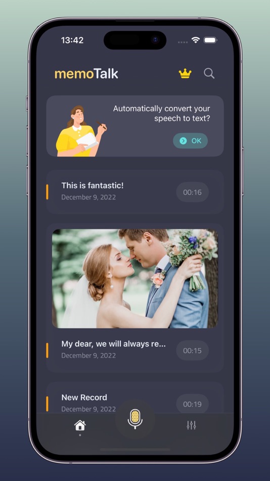 #1. memoTalk - Memo Voice Recorder (iOS) 由: 军 戴