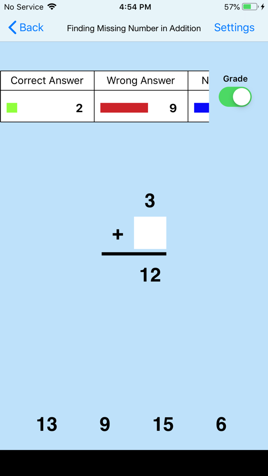 #3. Find Missing Number Addition (iOS) By: Blooming Kids Software LLC