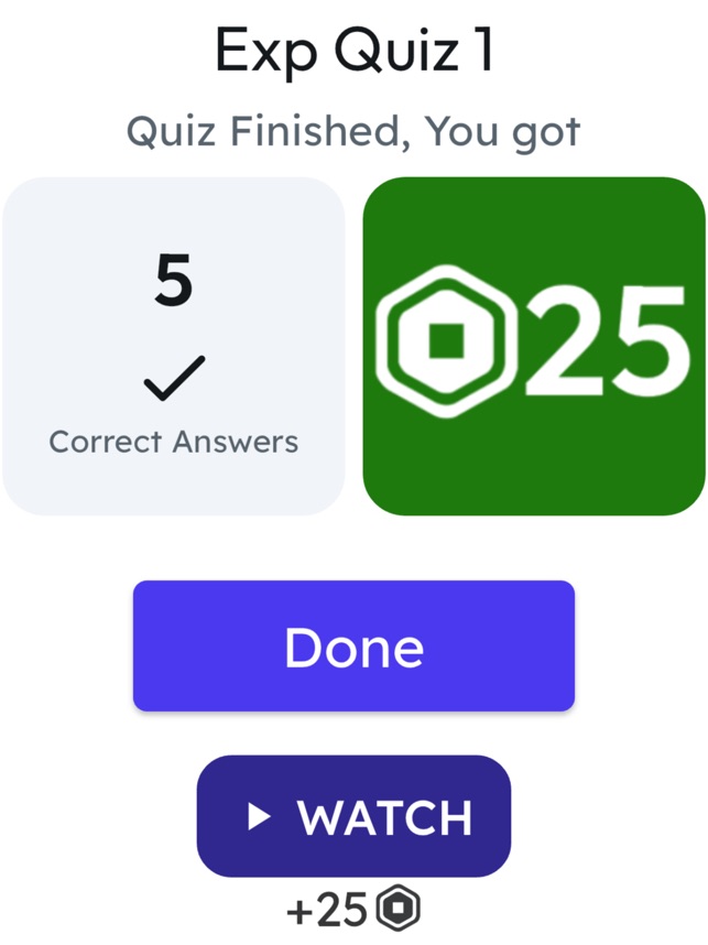 Quizes for Roblox Robux on the App Store