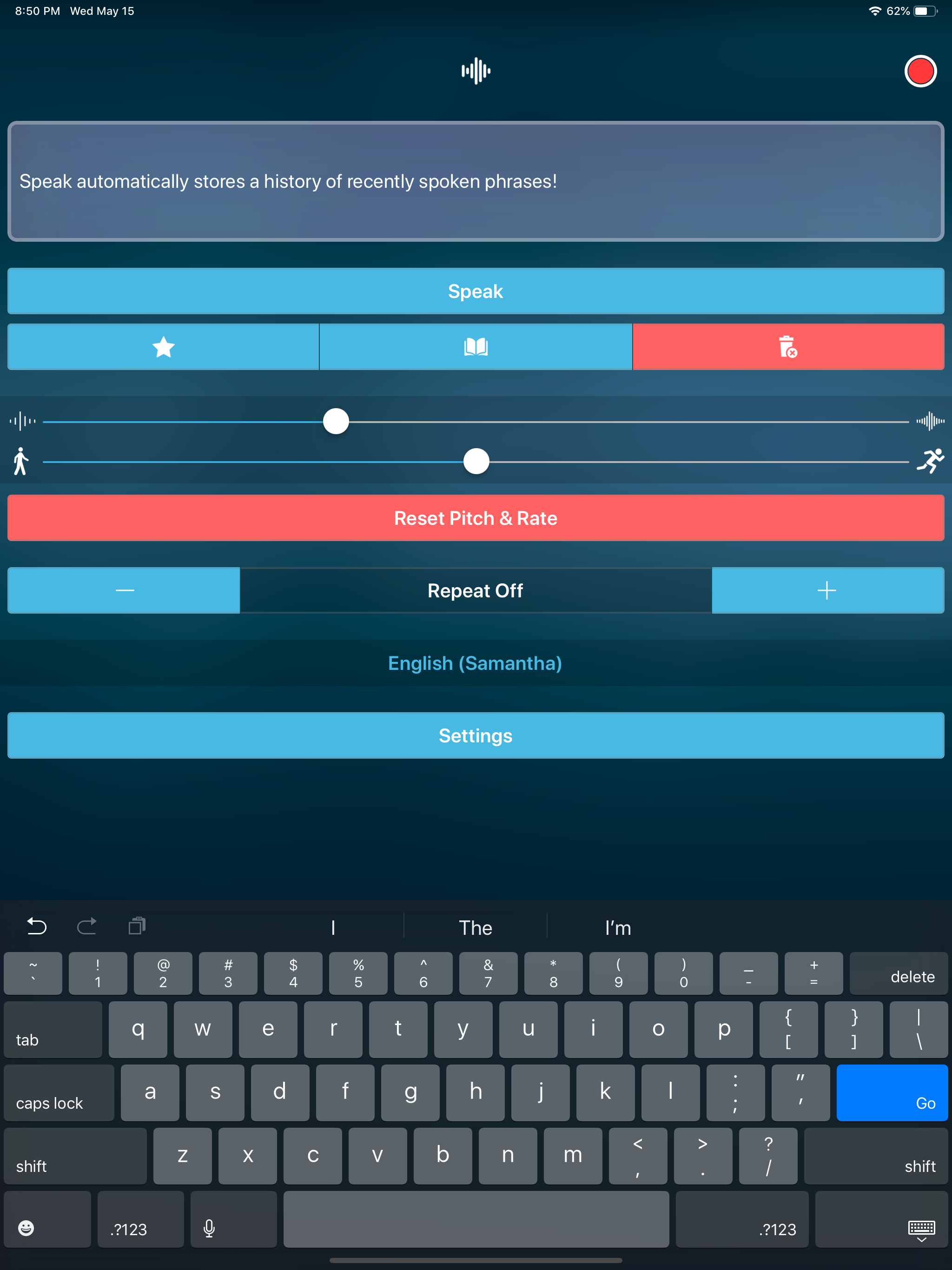 Speak • Speech Synthesizer
