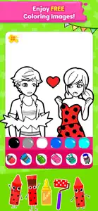 Glitter Ladybug Coloring Fun screenshot #1 for iPhone