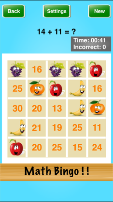 Math Bingo ! ! screenshot 3