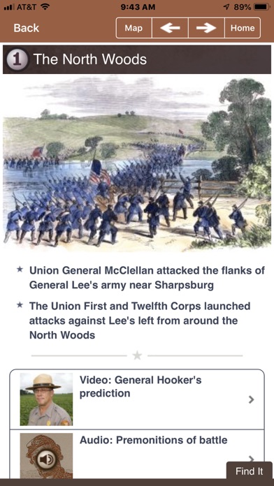 Antietam Battle App Screenshot