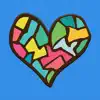Hearts stickers and emoji Love delete, cancel
