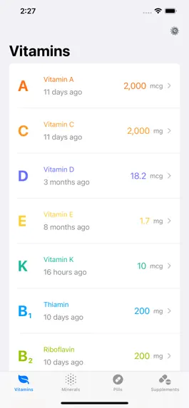 Game screenshot Vitamin Book - Track Nutrition apk