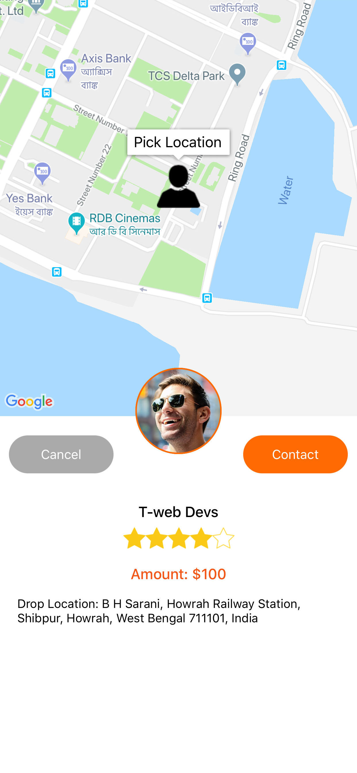 DESTY - Request a ride