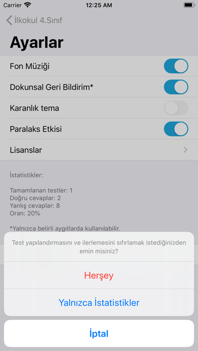 Test Merkezi İlkokul 4.Sınıf Screenshot