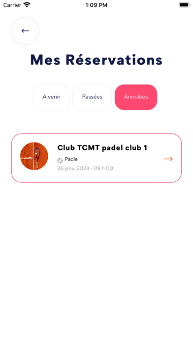Booking Padel Maroc Screenshot