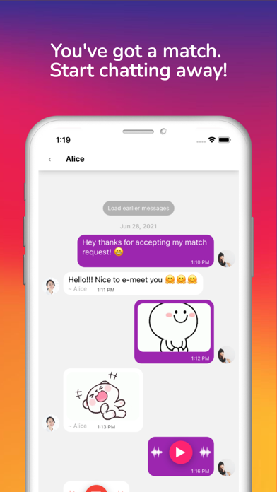 Holler Date: Voice Dating Screenshot