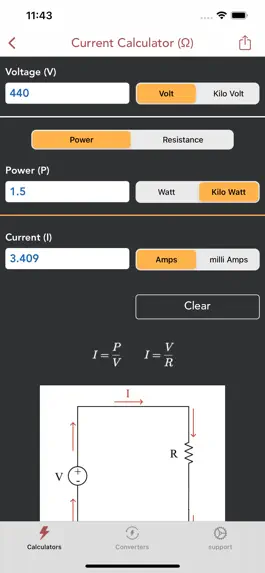 Game screenshot Ohms Law Calc. apk
