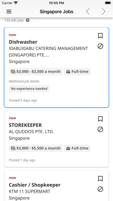 Singapore Jobs - Career Future Screenshot