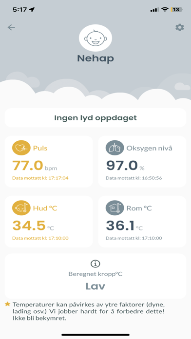 BabySensor Screenshot