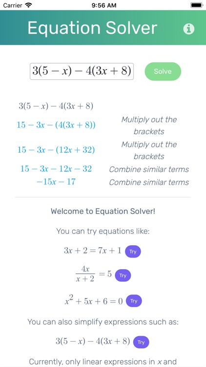Blutick Equation Solver screenshot-3