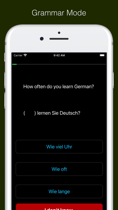 German Vocabulary and Grammar Screenshot