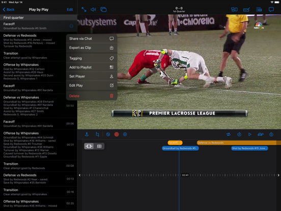 ScoreBreak: Game Film Review iPad screenshot 5 - Sports app