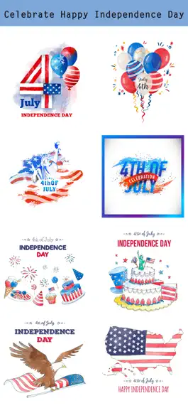 Game screenshot 4th of July - Watercolor Pack apk