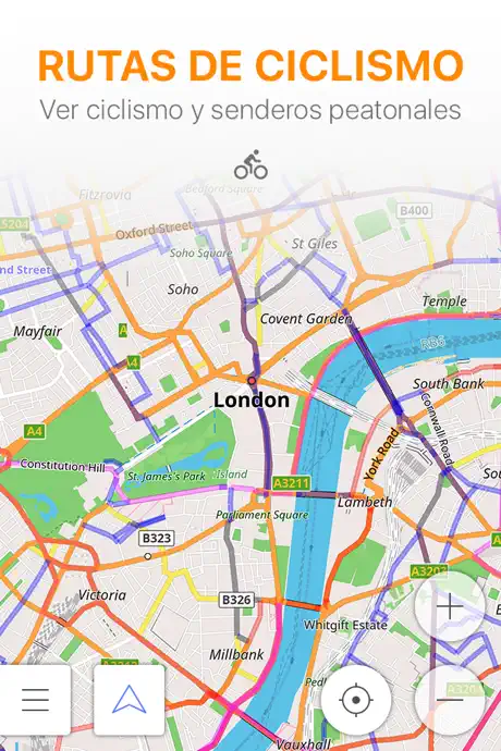 OsmAnd Mapas, GPS sin conexión