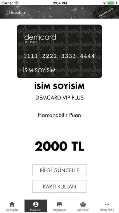 Demcard Screenshot