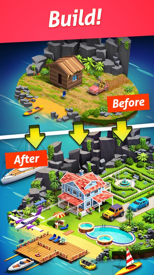 Island Building : Merge Games - 3.8.5 - (iOS)