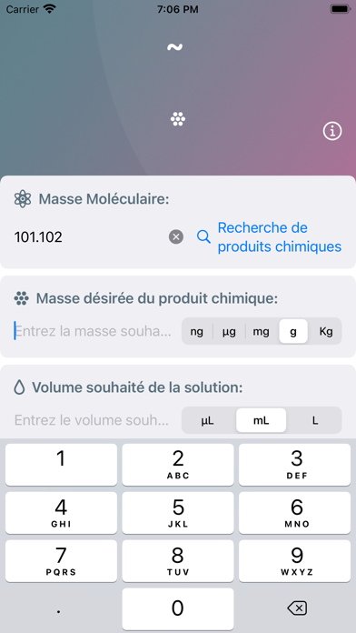 Screenshot #2 pour Lab Mate — Molarité & Dilution