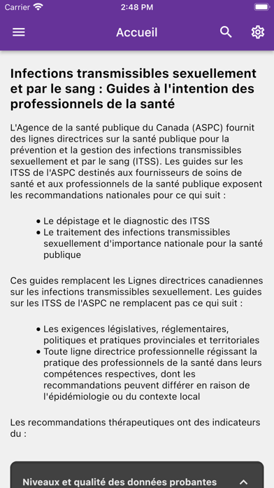 Screenshot #1 pour Lignes directrices CDN ITSS
