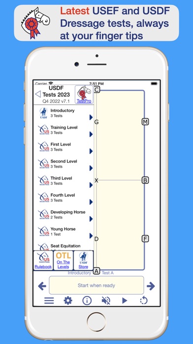 Screenshot 1 of TestPro US Dressage Federation App